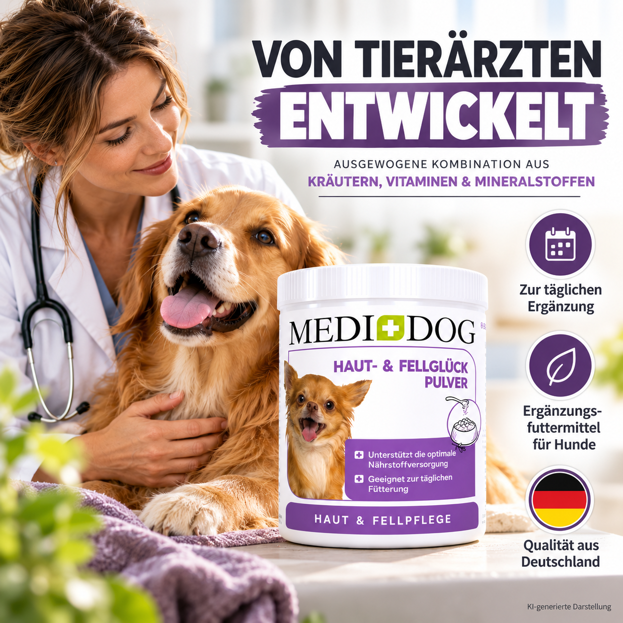 MEDIDOG Haut- & Fellglück Pulver
