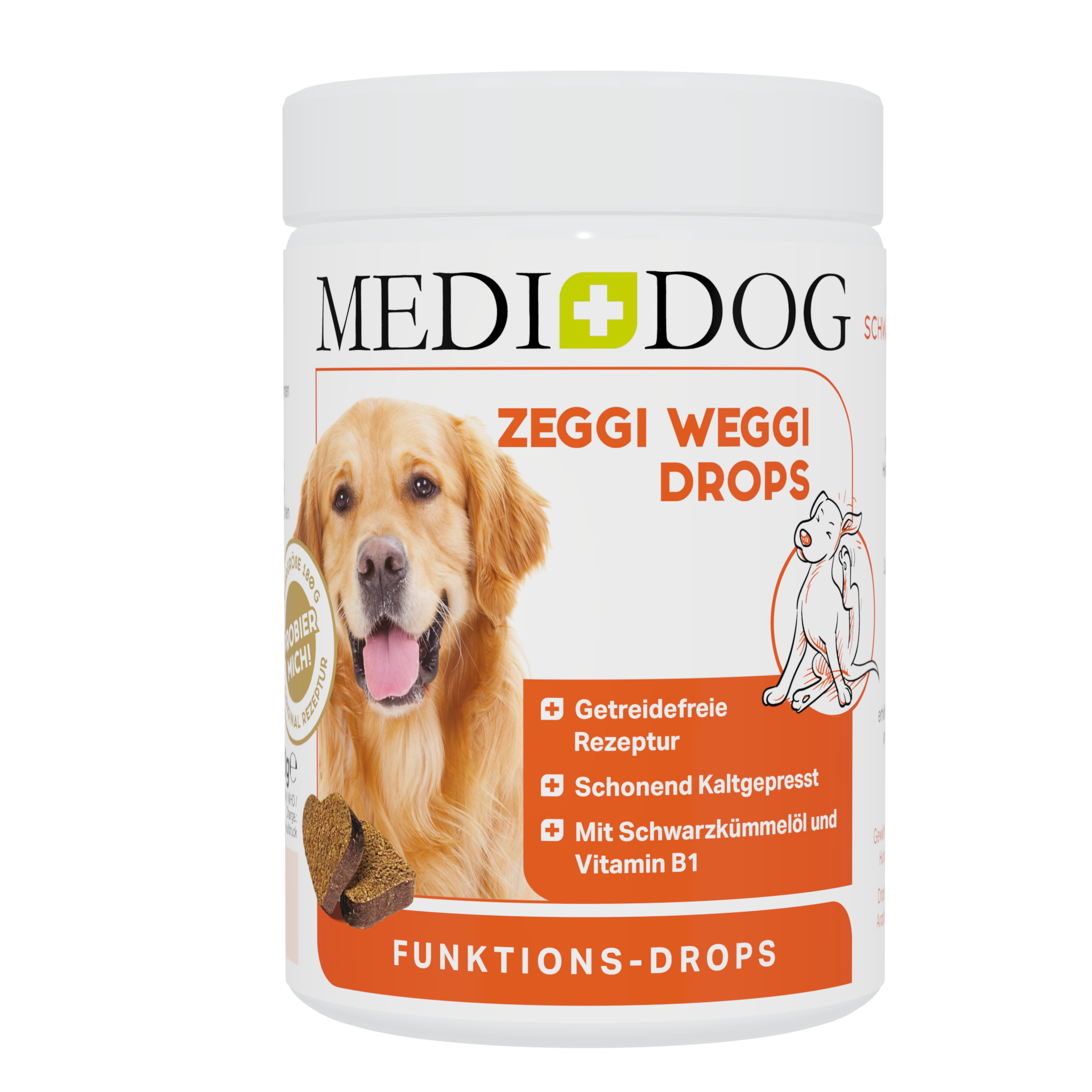 MEDIDOG Zeggi Weggi Probiergröße 180g MHD 08/26