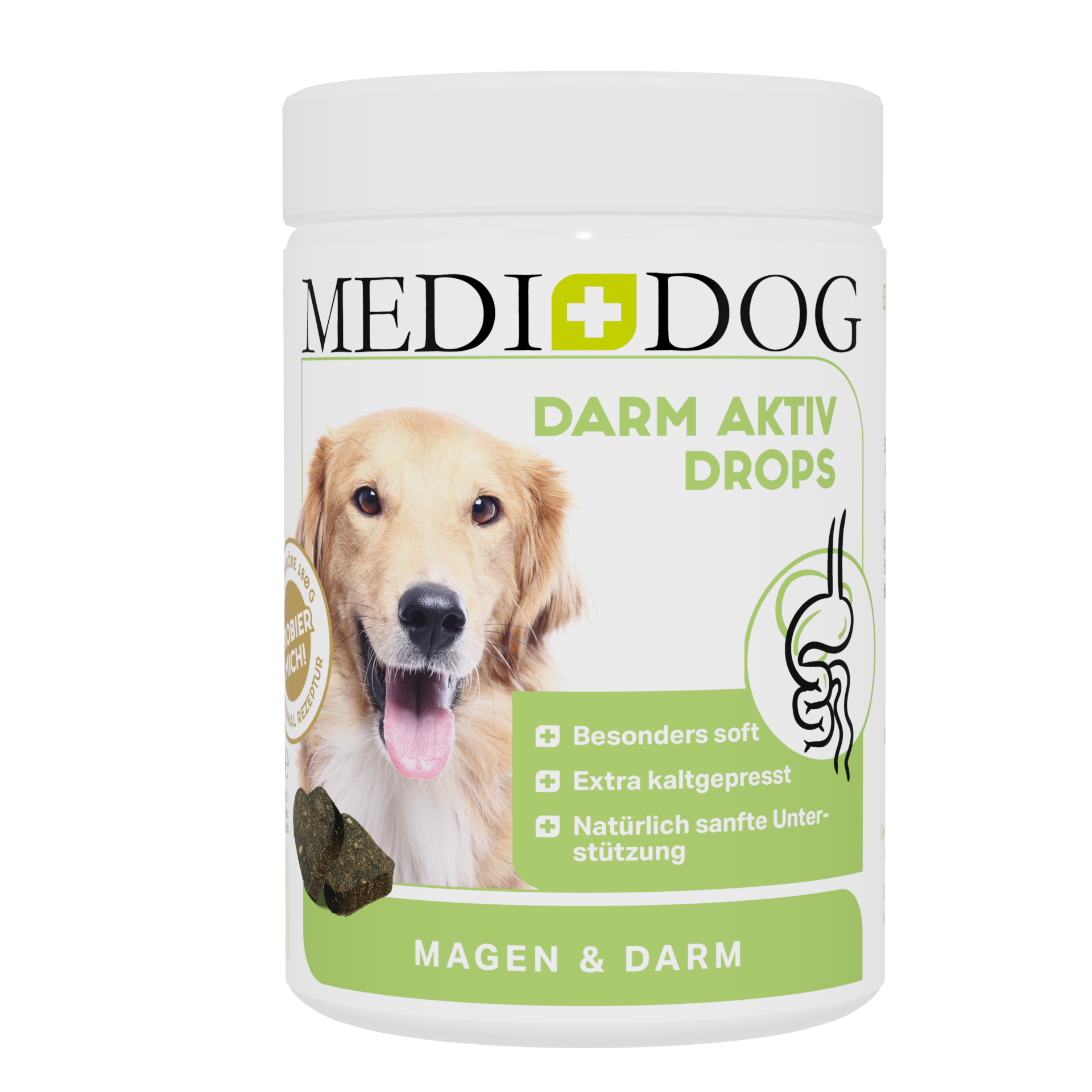 MEDIDOG Darm Aktiv Drops Probiergröße 180g 