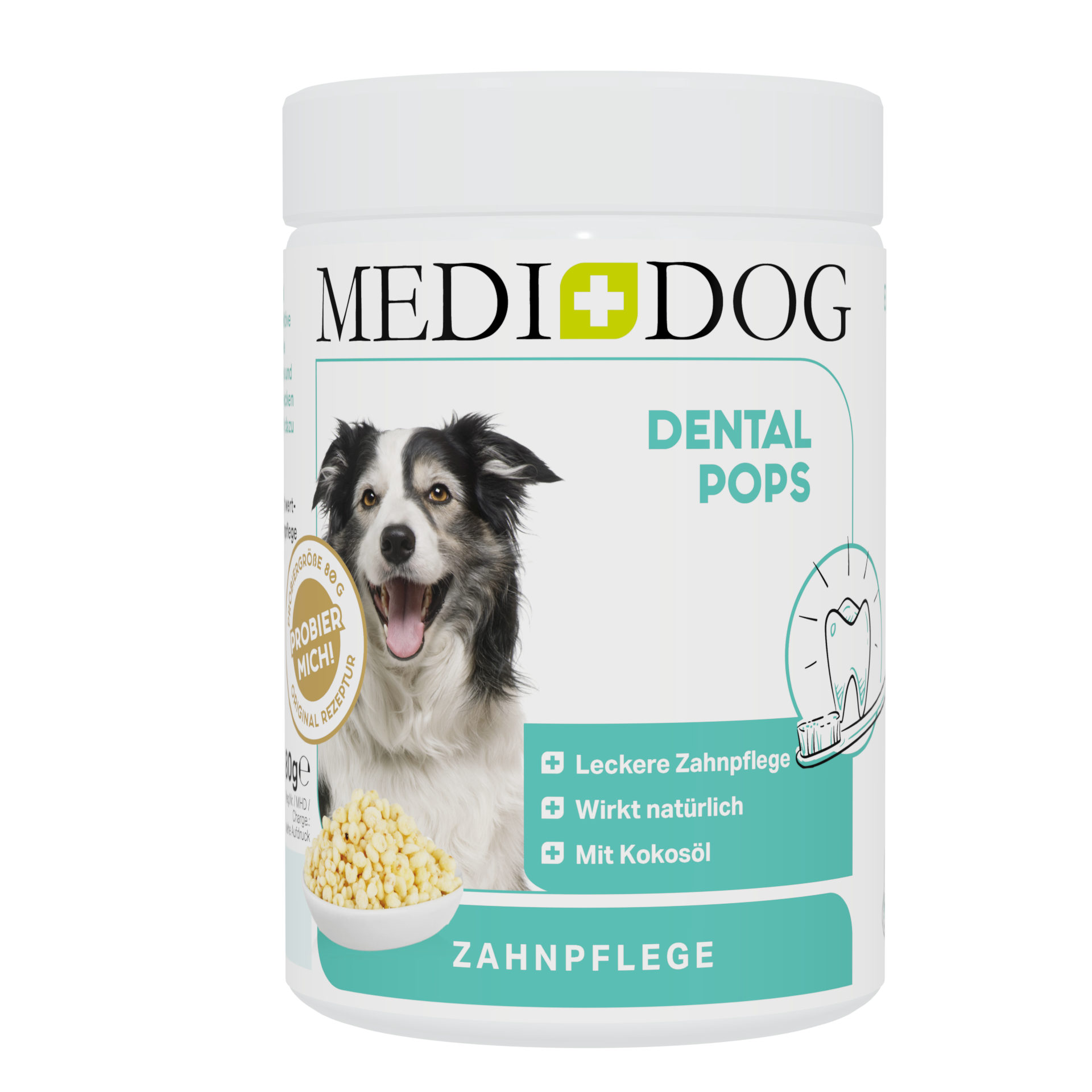 MEDIDOG Dental Pops Probiergröße MHD 08/26