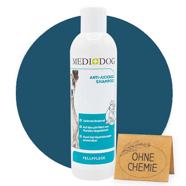 MEDIDOG Anti-Juckreiz Shampoo für Hunde mit Hundefreundlichem pH-Wert, tensidfrei MEDIDOG Anti-Juckreiz Shampoo für Hunde mit Hundefreundlichem pH-Wert, tensidfrei