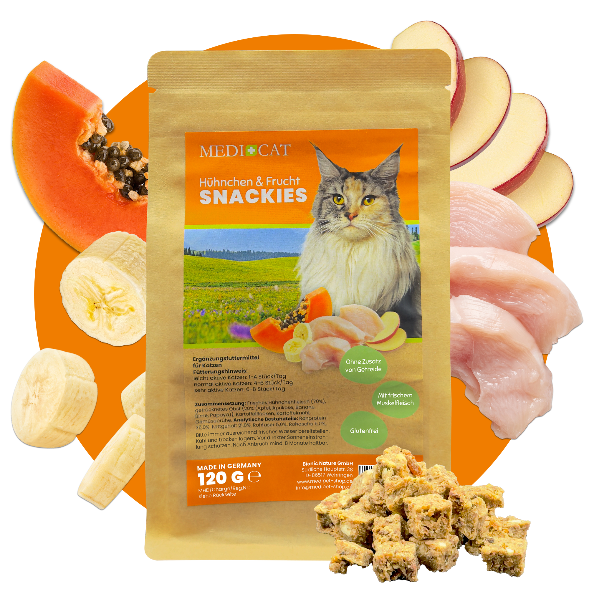 MEDICAT Hühnchen&Frucht SNACKIES