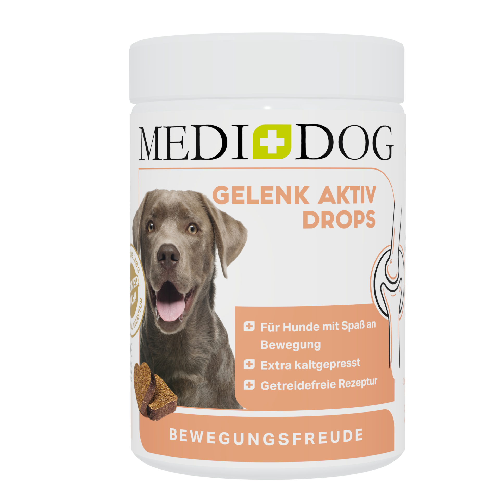 MEDIDOG Gelenk Aktiv Drops Probiergröße 180g MHD 11/26 