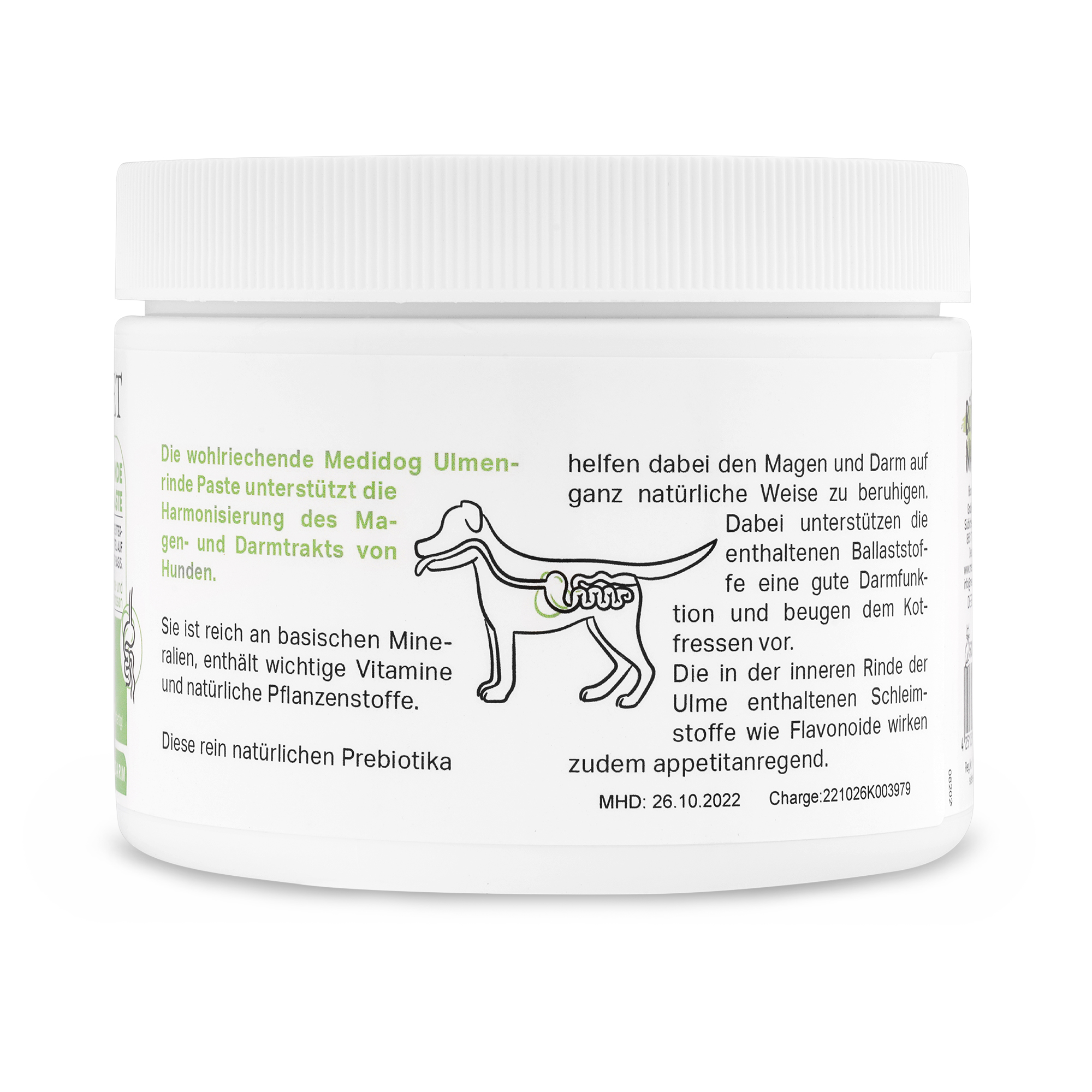 Ulmenrinde Paste von Medipet für Hunde und Katzen - zum Schutz des Magens, dem Darmaufbau  und der Darmsanierung; wirkt appetitanregend