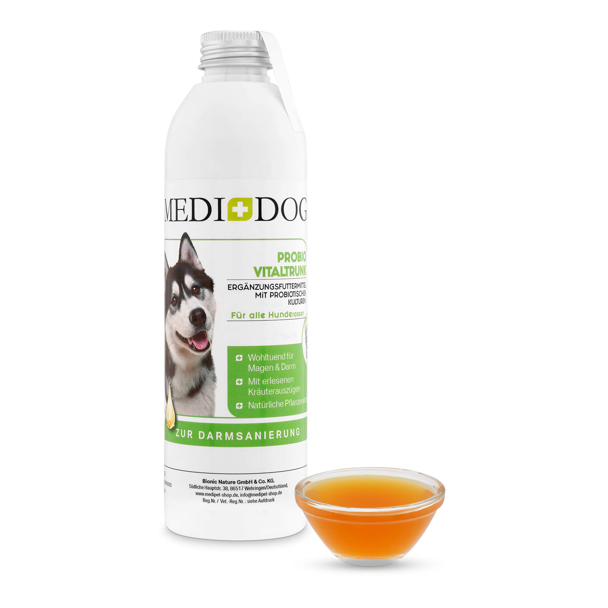 Medidog Probio Vitaltrunk - Mineralstoffe und Kräuter für Magen und Darm für Hunde