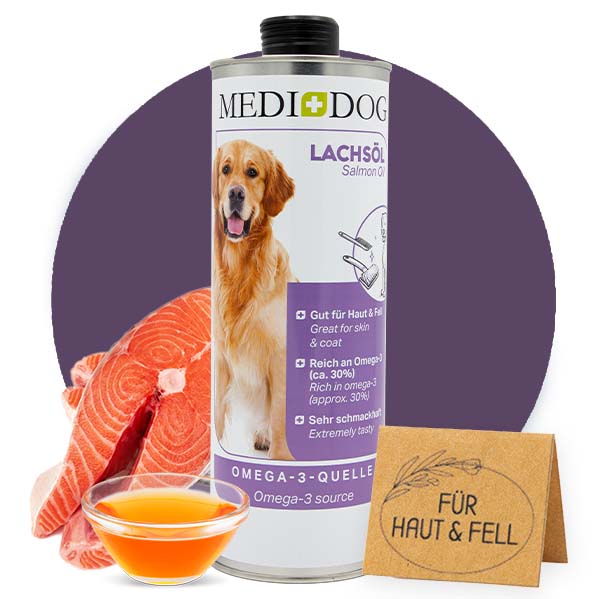 MEDIDOG Lachsöl mit essentiellen Omega-3-Fettsäuren MEDIDOG Lachsöl mit essentiellen Omega-3-Fettsäuren