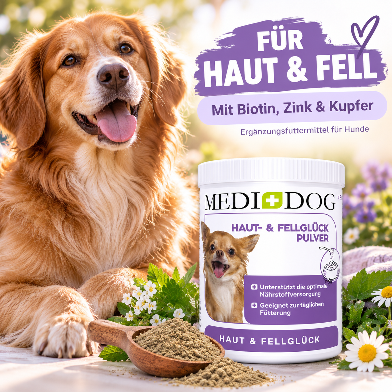 MEDIDOG Haut- & Fellglück Pulver