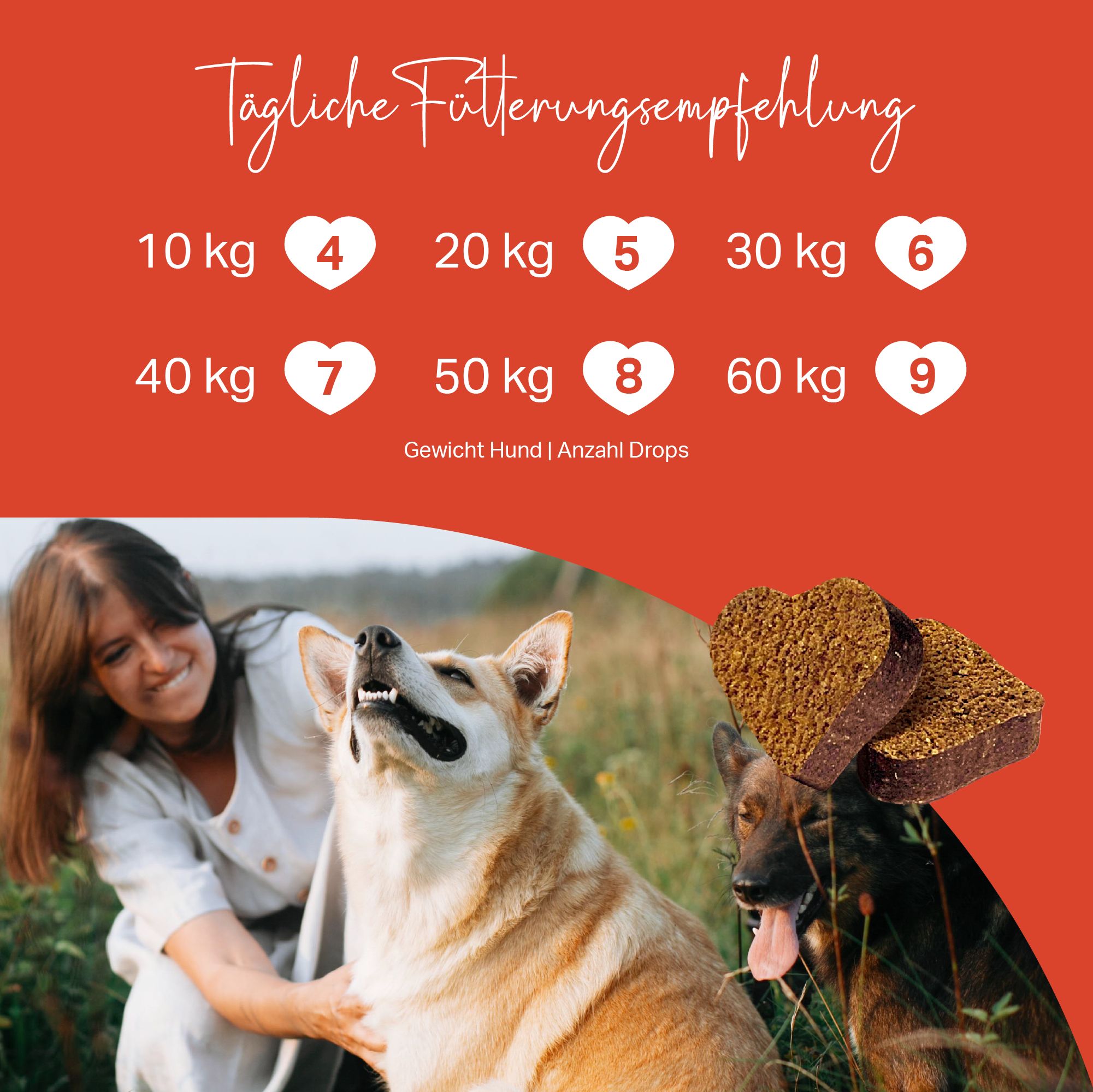 Leckere Leckerli für Hunde mit Schwarzkümmel, Zistrose und Vitamin B1 Leckere Leckerli für Hunde mit Schwarzkümmel, Zistrose und Vitamin B1